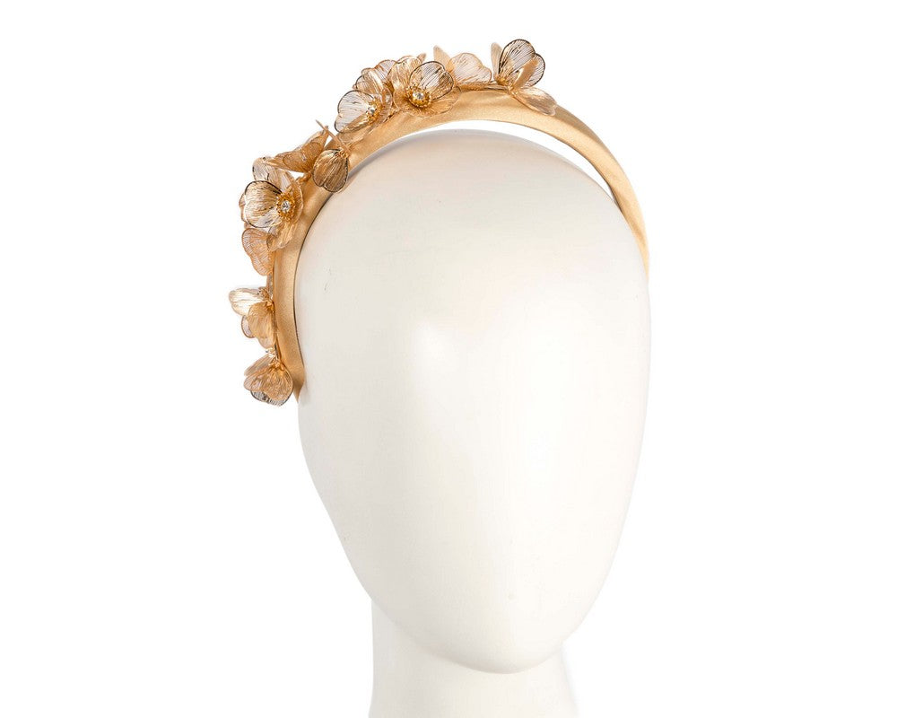 Fashion gold fascinator headband by Max Alexander-0